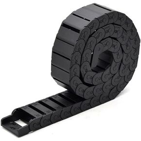 سلسلة كابل 1 متر شبه مغلقة 15 * 20 30 40 50 مم حامل نقل الأسلاك حبل سحب بلاستيكي للطابعة ثلاثية الأبعاد النقش باستخدام الحاسب الآلي (48 مم، 18 × 50 مم) in Kuwait