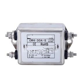 CW4 Power Filter Anti-Interference Noise Filter 220V3A 20A 10A Single Stage Enhanced(CW4-30A-S) in Kuwait