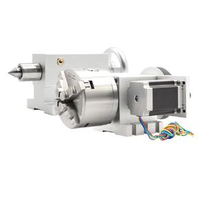 محرك تروس دودة تيار مستمر 4 فك 100 مللي متر 4th + تايلستوك تقسيم رأس الدوران باستخدام الحاسب الآلي/مجموعة لجهاز التوجيه باستخدام الحاسب الآلي الصغير/نقش أعمال الخشب in Kuwait