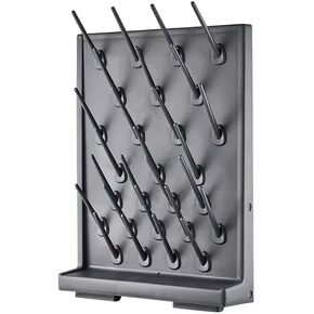 27 Pegs Black Glass Bottle Drying Rack 2PCS - Wall-Mount/Free-Standing Detachable Pegs for Lab Supply Cleaning Equipment or Science Use in Kuwait