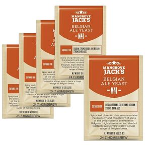 5X خميرة مانجروف جاك البلجيكية Ale M41 Craft Series خميرة 10 جم 23 لتر in Kuwait