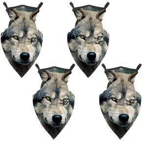 4 قطع غطاء وجه برقبة تبريد للحماية من الشمس، قناع وجه الذئب عاكس للرجال والنساء، صيد الأسماك، ركوب الدراجات، التنزه سيرًا على الأقدام in Kuwait