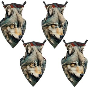 4 قطع من وشاح وولف الواقي من الأشعة فوق البنفسجية، قناع رقبة صيفي مبرد للرجال/النساء in Kuwait