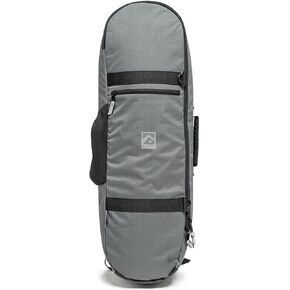 حقيبة تزلج على شكل سمكة كبيرة من كيوتو - تناسب الألواح العريضة والمتوسطة الحجم، حقيبة حمل للسفر مع مقسم ملحقات داخلي (رمادي مانع للتمزق) in Kuwait