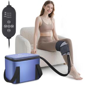 Ice Machine for Knee After Surgery, Portable Cold Therapy Machine with Timer, Silent Pump, Pain Relief System, Comfort Pad for Knees Waist Elbows Hip and Ankle, Dad Gifts & Mom Gifts, Blue in Kuwait