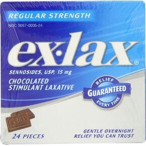 Ex-lax Regular Strength Chocolated, 24-Count Boxes (Pack of 3) in Kuwait