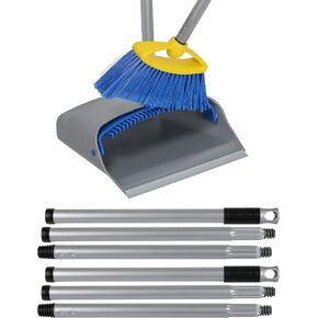 Broom with Dustpan Combo Set - Made in Italy, Broom and Dustpan Set with Long Handle | Durable Dust Pan & Broom Set for Home, Office & Commercial Cleaning in Saudi Arabia