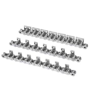 سلسلة ناقل بلوحة مستقيمة من الفولاذ المقاوم للصدأ 304، ناقل الحركة الصناعي مع ثقب واحد مزدوج للأذن لمعدات الآلات (أذنان وفتحتان) in Kuwait