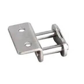 304 الفولاذ المقاوم للصدأ لوحة منحنية سلسلة موصل سائق مشترك ثقب جانبي واحد مزدوج ل 06B 08B 10A 12A 16A (1 أجنحة 2 حفرة) in Kuwait