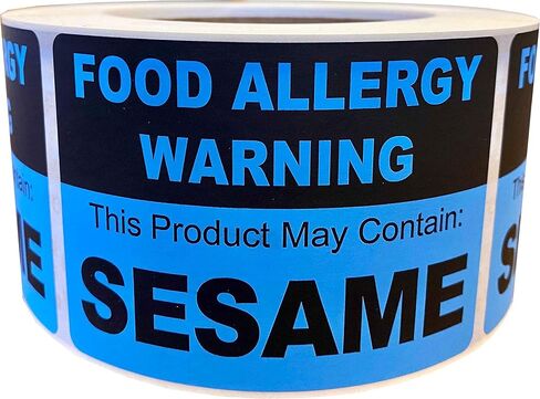 Food Allergy Warning Labels – This Product May Contain Dairy, 2.5 x 3.5 Inch Rectangle Stickers, 500 Total Labels Per Roll for Food Packaging, Restaurants, Catering, and Retail – Made in The USA in Saudi Arabia