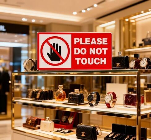 ملصق لا تلمس، ملصق علامة تحذير لا تلمس، ملصقات تحذير مقاس 2 × 4 بوصة للحائط والسيارات وأجهزة الكمبيوتر المحمولة وصندوق الأدوات الزجاجي، 15 قطعة في كل عبوة in Saudi Arabia