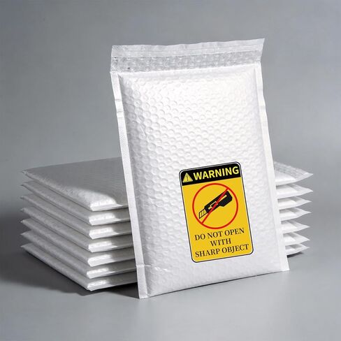 80 PCS Do Not Open with Sharp Object Industrial Warning Labels, Self-Adhesive Special Handling Shipping Pallet Caution Stickers for Shipping, Handling, Packing, Moving, 2x3 Inch in Saudi Arabia