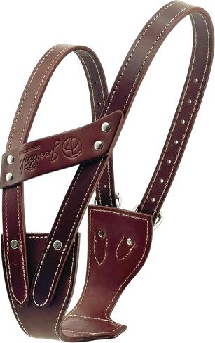 Jeereal Durable Leather Cribbing Strap Prevention for Horses, Dare Cribbing Control Collar,Fully Reversible Adjustable Fit with Stainless Steel Buckles in Saudi Arabia