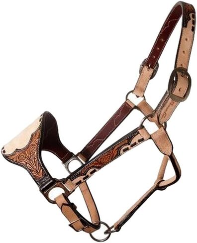 Professional's Choice Prarie Roughout with Overlay Leather Bronc Halter in Saudi Arabia