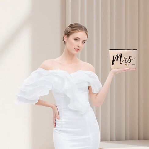 ancpeany Wedding Bridal Shower Gifts for Bride To Be 2025, Future Mrs Makeup Bag, Bachelorette Party favors Accessories, Wifey Engagement Gifts for Women, Small Cosmetic Travel Pouch in Kuwait