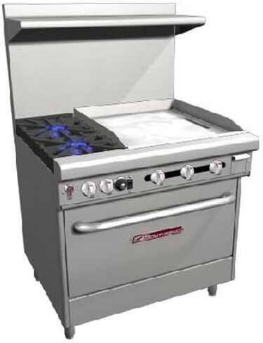 مجموعة Southbend 4361A-2TR، بعرض 36 بوصة، 2 شعلة مع شبكات قياسية (33000 وحدة حرارية بريطانية) in Saudi Arabia