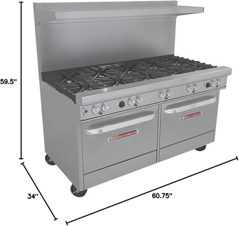 Southbend - 4601DD - سلسلة مطاعم 400 مقاس 60 بوصة مع 10 شعلات وفرنين قياسيين in Kuwait