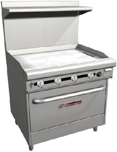 نطاق Southbend S36A-3T، شواية ثرموستاتي مقاس 36 بوصة (64000 وحدة حرارية بريطانية)، مع حمل حراري مقاس 26 بوصة in Kuwait