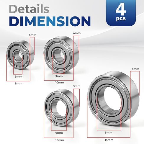 Replacement Bearing Set Compatible for KUPA Upower UP200 UG12, Professional Nail Drill Handpiece Parts in Kuwait
