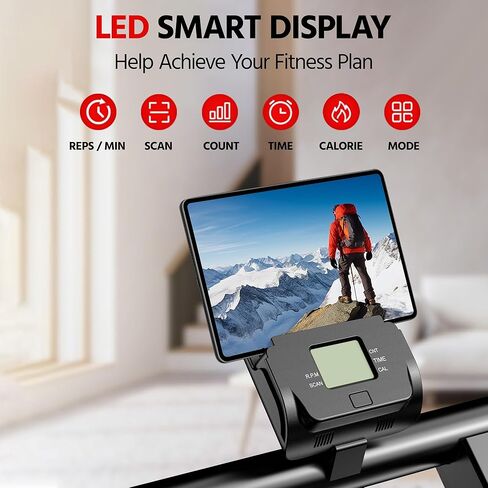 جهاز ستاير ستيبر لممارسة التمارين الرياضية المنزلية، إصدار جديد صغير الحجم قابل للطي مع زنبرك هادئ ممتص للصدمات، مقاومة قابلة للتعديل، قبضة إسفنجية طويلة، ستايرماستر لمعدات تمرين الجسم بالكامل in Kuwait