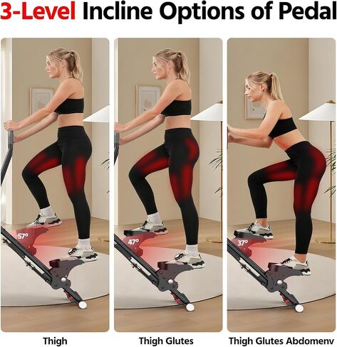 جهاز ستاير ستيبر لممارسة التمارين الرياضية المنزلية، إصدار جديد صغير الحجم قابل للطي مع زنبرك هادئ ممتص للصدمات، مقاومة قابلة للتعديل، قبضة إسفنجية طويلة، ستايرماستر لمعدات تمرين الجسم بالكامل in Kuwait