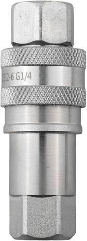 1Set Hydraulic Quick Connect Coupler For G1/4 Female Pipe Connect Hydraulic Tools Fittings Carbon Steel Connect in Saudi Arabia
