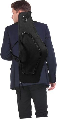 Alto Saxophone Case Bag with Double Shoulder Straps and Thick Handle Shock-resistant Saxophone Storage Container Backpack for Outdoor Performance in Saudi Arabia