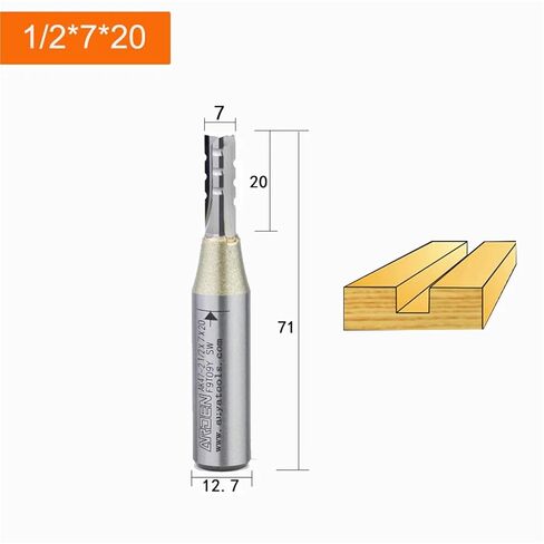 Arden 3 مزامير TCT لقمة توجيه مستقيمة 3 شفرات قطع CNC قاطعة الطحن قاطع كربيد للخشب MDF متعدد الطبقات لوح جسيمات (23 مم) in Saudi Arabia