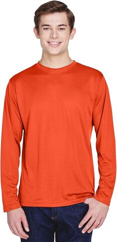 Team 365 Men's Zone Performance Long-Sleeve T-Shirt 2XL SPORT ORANGE in Saudi Arabia