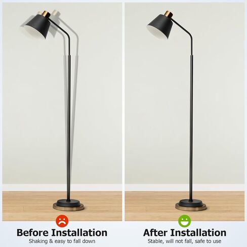 POPETPOP Heavy Duty Plastic Lamp Base Weight Sturdy Table and Floor Lamp Chassis Counterweight for Stability Corrosion Resistant Accessory in Saudi Arabia