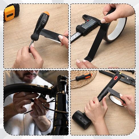 Mini Duct Tape, Masking Tape Black, Travel Duct Tapes, 0.8inch × 11yard, Waterproof Black Multi-Purpose-Tape, Mini Roll, Tear by Hand for Indoor Outdoor Repairs in Saudi Arabia