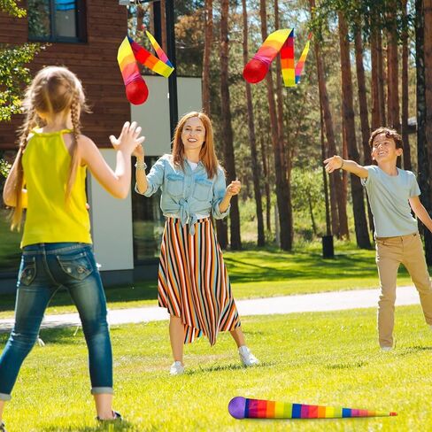 18 قطعة من كرات الرمي والالتقاط مقاس 37.4 بوصة مع ذيل قوس قزح، كرات مذنب رياضية ناعمة، ألعاب ملونة كبيرة الحجم للأطفال والكبار، معدات بدنية للأماكن المغلقة والمفتوحة، والفصول المدرسية، وألعاب الشاطئ الممتعة in Kuwait