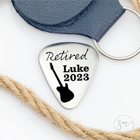Personalized Retired Gift Retirement Gift Idea Retiree Retirement Pick Gift Guitar Pick Men's Retirement Gift Retirement Party Gift Idea RETIRED-PICK in Saudi Arabia