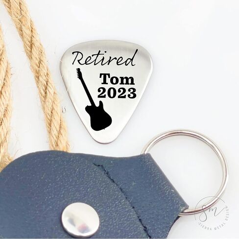 Personalized Retired Gift Retirement Gift Idea Retiree Retirement Pick Gift Guitar Pick Men's Retirement Gift Retirement Party Gift Idea RETIRED-PICK in Saudi Arabia