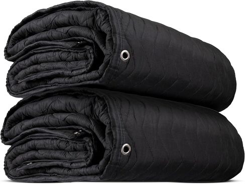 US Cargo Control 80" x 72" Large Sound Dampening Blankets with Grommets (2-Pack), Light Blocking Acoustic Blankets for Wall Hanging and Studios, Machine Washable, 9 LBS in Saudi Arabia