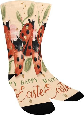 جوارب ربيعية غريبة الأطوار للتنزه سيرًا على الأقدام لعيد الفصح - جوارب شتوية حرارية سميكة دافئة للأولاد والبنات للمدرسة، والارتداء اليومي والأنشطة الخارجية in Kuwait