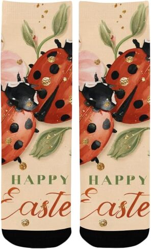 جوارب ربيعية غريبة الأطوار للتنزه سيرًا على الأقدام لعيد الفصح - جوارب شتوية حرارية سميكة دافئة للأولاد والبنات للمدرسة، والارتداء اليومي والأنشطة الخارجية in Kuwait