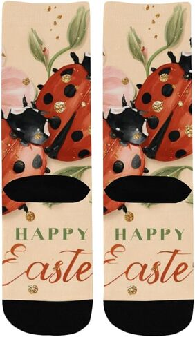 جوارب ربيعية غريبة الأطوار للتنزه سيرًا على الأقدام لعيد الفصح - جوارب شتوية حرارية سميكة دافئة للأولاد والبنات للمدرسة، والارتداء اليومي والأنشطة الخارجية in Kuwait