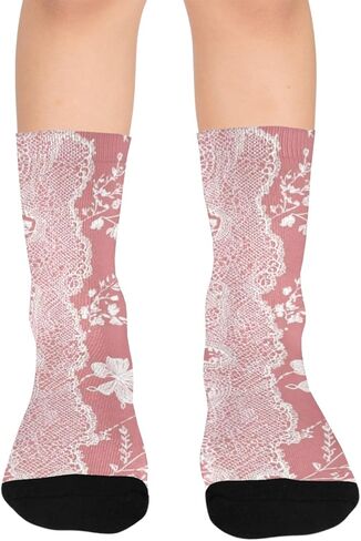 جوارب ناعمة للمشي لمسافات طويلة باللون الوردي المتوهج - جوارب شتوية حرارية سميكة دافئة للأطفال الصغار للأولاد والبنات للمدرسة، والارتداء اليومي والأنشطة الخارجية in Kuwait