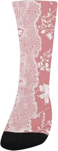 جوارب ناعمة للمشي لمسافات طويلة باللون الوردي المتوهج - جوارب شتوية حرارية سميكة دافئة للأطفال الصغار للأولاد والبنات للمدرسة، والارتداء اليومي والأنشطة الخارجية in Kuwait