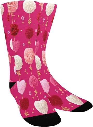 جوارب رومانسية بوم بوم للمشي لمسافات طويلة - جوارب شتوية حرارية سميكة دافئة للأطفال الصغار للأولاد والبنات للمدرسة، والارتداء اليومي والأنشطة الخارجية in Kuwait