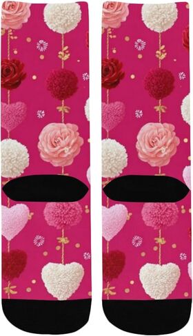 جوارب رومانسية بوم بوم للمشي لمسافات طويلة - جوارب شتوية حرارية سميكة دافئة للأطفال الصغار للأولاد والبنات للمدرسة، والارتداء اليومي والأنشطة الخارجية in Kuwait