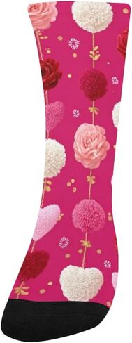 جوارب رومانسية بوم بوم للمشي لمسافات طويلة - جوارب شتوية حرارية سميكة دافئة للأطفال الصغار للأولاد والبنات للمدرسة، والارتداء اليومي والأنشطة الخارجية in Kuwait