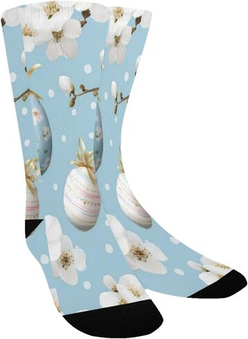 جوارب Cherry Blossom لعيد الفصح للمشي لمسافات طويلة - جوارب شتوية سميكة دافئة للأولاد والبنات الصغار للمدرسة، والارتداء اليومي والأنشطة الخارجية in Kuwait