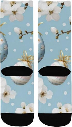 جوارب Cherry Blossom لعيد الفصح للمشي لمسافات طويلة - جوارب شتوية سميكة دافئة للأولاد والبنات الصغار للمدرسة، والارتداء اليومي والأنشطة الخارجية in Kuwait