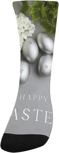 جوارب المشي لمسافات طويلة على شكل بيضة عيد الفصح الفضية - جوارب شتوية حرارية سميكة دافئة للأطفال الصغار للأولاد والبنات للمدرسة، والارتداء اليومي والأنشطة الخارجية in Kuwait