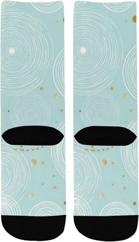 جوارب التنزه سيرًا على الأقدام بتصميم حلقة باستيل - جوارب شتوية حرارية سميكة دافئة للأولاد والبنات الصغار للمدرسة، والارتداء اليومي والأنشطة الخارجية in Kuwait