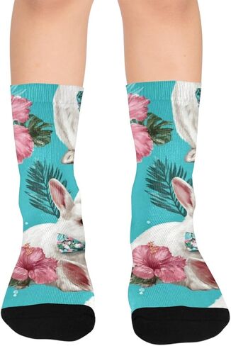 جوارب أرنب زرقاء للمشي لمسافات طويلة - جوارب شتوية حرارية سميكة دافئة للأطفال الصغار للأولاد والبنات للمدرسة، والارتداء اليومي والأنشطة الخارجية in Kuwait