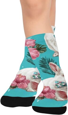 جوارب أرنب زرقاء للمشي لمسافات طويلة - جوارب شتوية حرارية سميكة دافئة للأطفال الصغار للأولاد والبنات للمدرسة، والارتداء اليومي والأنشطة الخارجية in Kuwait