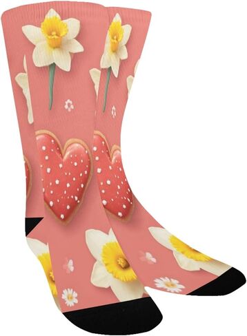 جوارب للمشي لمسافات طويلة على شكل قلوب حمراء - جوارب شتوية حرارية سميكة دافئة للأطفال الصغار للأولاد والبنات للمدرسة، والارتداء اليومي والأنشطة الخارجية in Kuwait